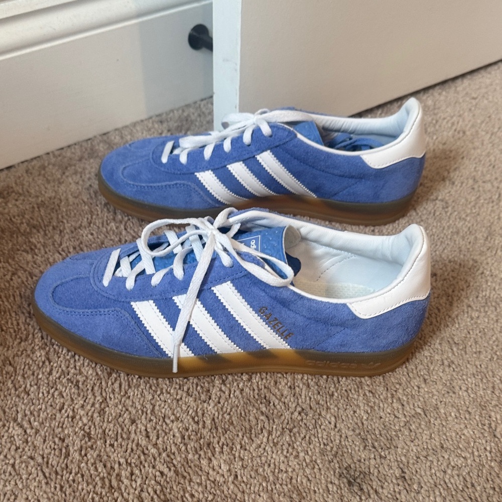 Adidas Blue and White Sneakers 8